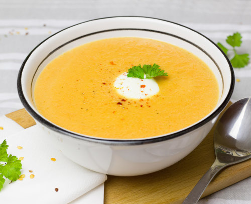 The image of dish is named French Carrot Vichyssoise