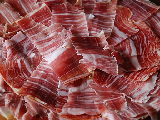 The image of the dish is named Spanish Jamon Iberico