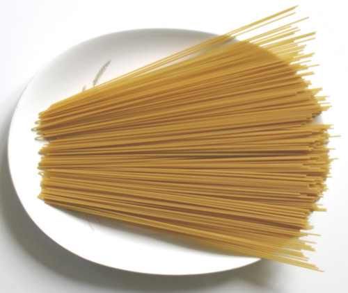 The image shows Spaghetti noodle on the dish